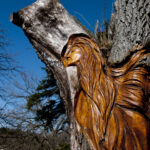 Wind Angel, wood carving