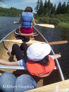 Canoeing and Relaxing