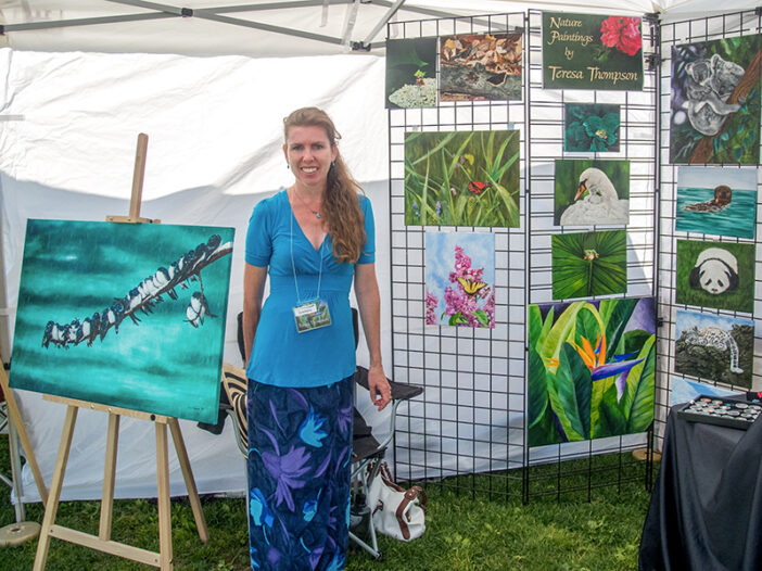 My Booth at Art in the Park 2013 in Bronte ON