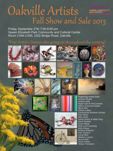 Oakville Artists Fall Show and Sale during Culture Days
