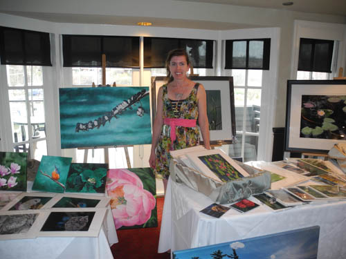 Myself, Teresa Thompson, at the Oakville Artist Show and Sale