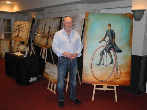 Artist Carlo Allion at the Oakville Artists Spring Show and Sale
