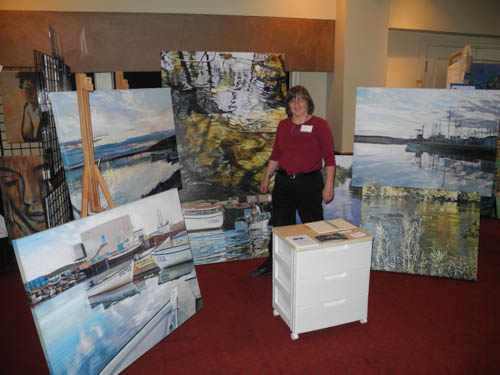 Artist Kathy Marlene Bailey at the Oakville Artists Show and Sale Artist Kathy Marlene Bailey at the Oakville Artists Show and Sale