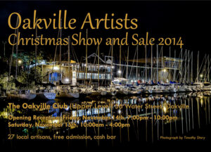 Oakville Artists Christmas Show and Sale 2014