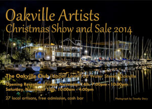 Oakville Artists Christmas Show and Sale 2014